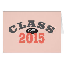 Class Of 2015 Peach Card