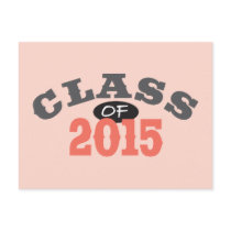 Class Of 2015 Peach Post Card