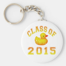 Class Of 2015 Rubber Duckie - Orange 2 Keychains