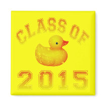 Class Of 2015 Rubber Duckie - Orange 2 Refrigerator Magnets