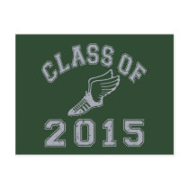 Class Of 2015 Track & Field - Grey 2 Postcards