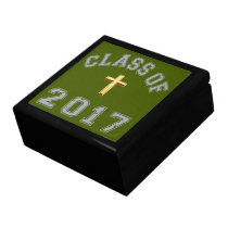 Class Of 2017 Christian Cross Grey 2 Jewelry Boxes