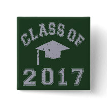 Class Of 2017 Graduation - Grey Pinback Buttons