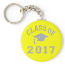 Class Of 2017 Graduation - Grey Key Chains