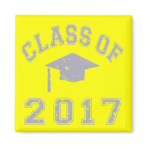 Class Of 2017 Graduation - Grey Magnets