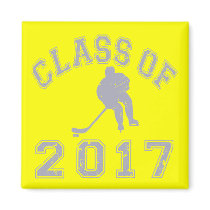 Class Of 2017 Hockey - Grey 2 Fridge Magnets
