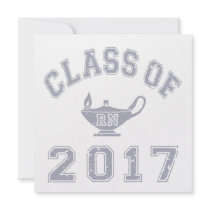 Class Of 2017 RN (Registered Nurse) - Grey 2 Invitation