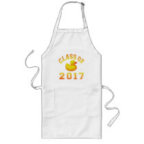 Class Of 2017 Rubber Duckie Orange/Red 2 Aprons