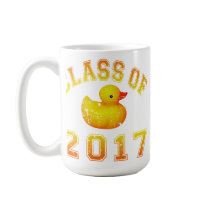 Class Of 2017 Rubber Duckie - Yellow/Red 2 Mugs