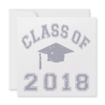Class Of 2018 Graduation -  Grey Invitations