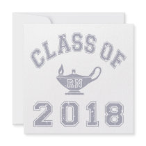 Class Of 2018 RN (Registered Nurse) - Grey 2 Custom Announcement