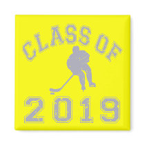 Class Of 2019 Hockey - Grey 2 Refrigerator Magnets