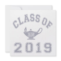 Class Of 2019 RN (Registered Nurse) - Grey 2 Personalized Announcements