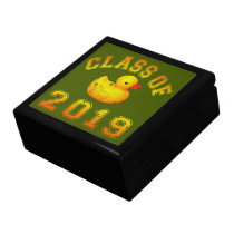 Class Of 2019 Rubber Duckie - Orange/Red 2 Trinket Boxes