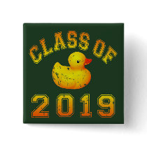 Class Of 2019 Rubber Duckie - Yellow/Red 2 Button