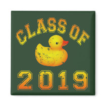 Class Of 2019 Rubber Duckie - Yellow/Red 2 Magnets