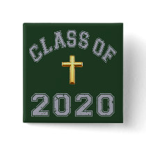 Class Of 2020 Christian Cross - Grey 2 Pin