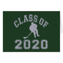 Class Of 2020 Hockey - Grey Greeting Card