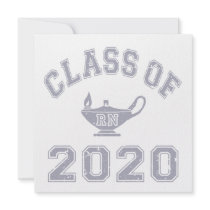 Class Of 2020 RN (Registered Nurse) - Grey 2 Personalized Invite