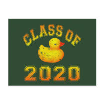 Class Of 2020 Rubber Duckie - Yellow Post Card