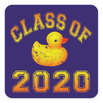 Class Of 2020 Rubber Duckie - Yellow Stickers