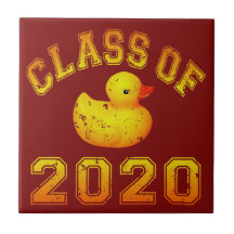 Class Of 2020 Rubber Duckie - Yellow Tiles