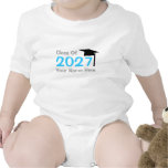 class of 2027 infant graduation rompers