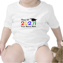 class of 2027 infant graduation t shirt