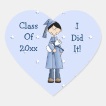Class of 20XX Graduation Stickers