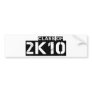 class of 2k10 (2010) bumper stickers