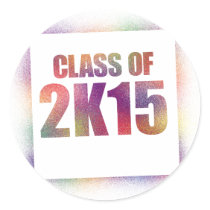 class of 2k15, class of 2015 round stickers