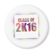 class of 2k16, class of 2016 refrigerator magnet