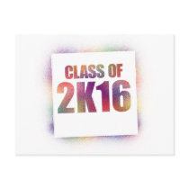 class of 2k16, class of 2016 postcard