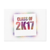 class of 2k17, class of 2017 postcards