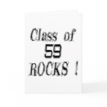 Class of '59 Rocks! Greeting Card