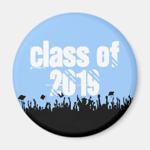 Class of Graduation You Choose Background colour Fridge Magnets