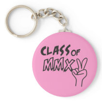 Class of MMXV 2015 Peace Sign Keychain
