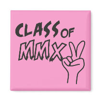 Class of MMXV 2015 Peace Sign Refrigerator Magnet