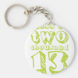 Class of two thousand 13 - Lime Green Keychains