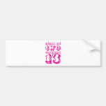 Class of two thousand 13 - Magenta Bumper Sticker
