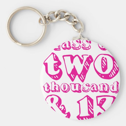 Class of two thousand and 13 - Magenta Keychains
