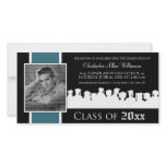 Class of [YEAR] Graduation Announcement: blue Customized Photo Card