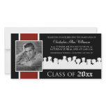 Class of [YEAR] Graduation Announcement: cranberry photo cards
