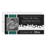 Class of [YEAR] Graduation Announcement: green photo cards