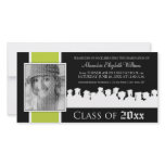 Class of [YEAR] Graduation Announcement: lime Photo Greeting Card