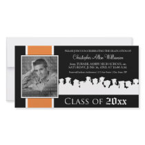 Class of [YEAR] Graduation Announcement: tangerine Photo Cards