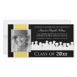 Class of [YEAR] Graduation Announcement: yellow Customized Photo Card