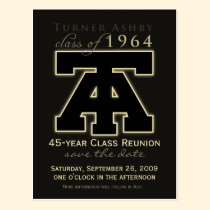Class Reunion Save-the-Date Announcement postcards