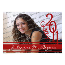 Classe de 2011/rouge faire-parts