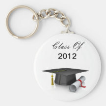 Classe de casquette et de diplôme de l'obtention d porte-clef